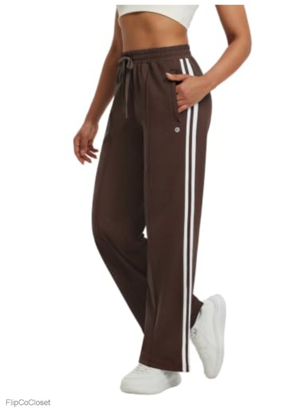 Fleece Lined Track Pants Straight Leg Thermal Sweatpants
